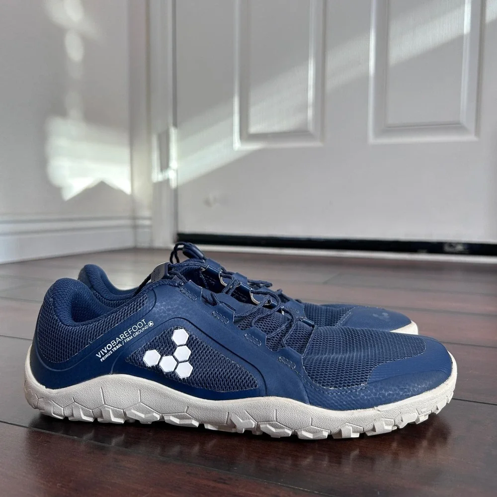 Vivobarefoot Primus Trail FG Sneakers Womens 38 Navy Blue Barefoot Shoes